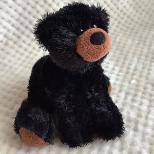 Aurora World Plush Black and Brown Bear Stuffed Animal Toy
